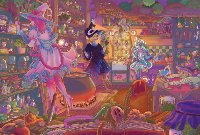 draw and colour original characters